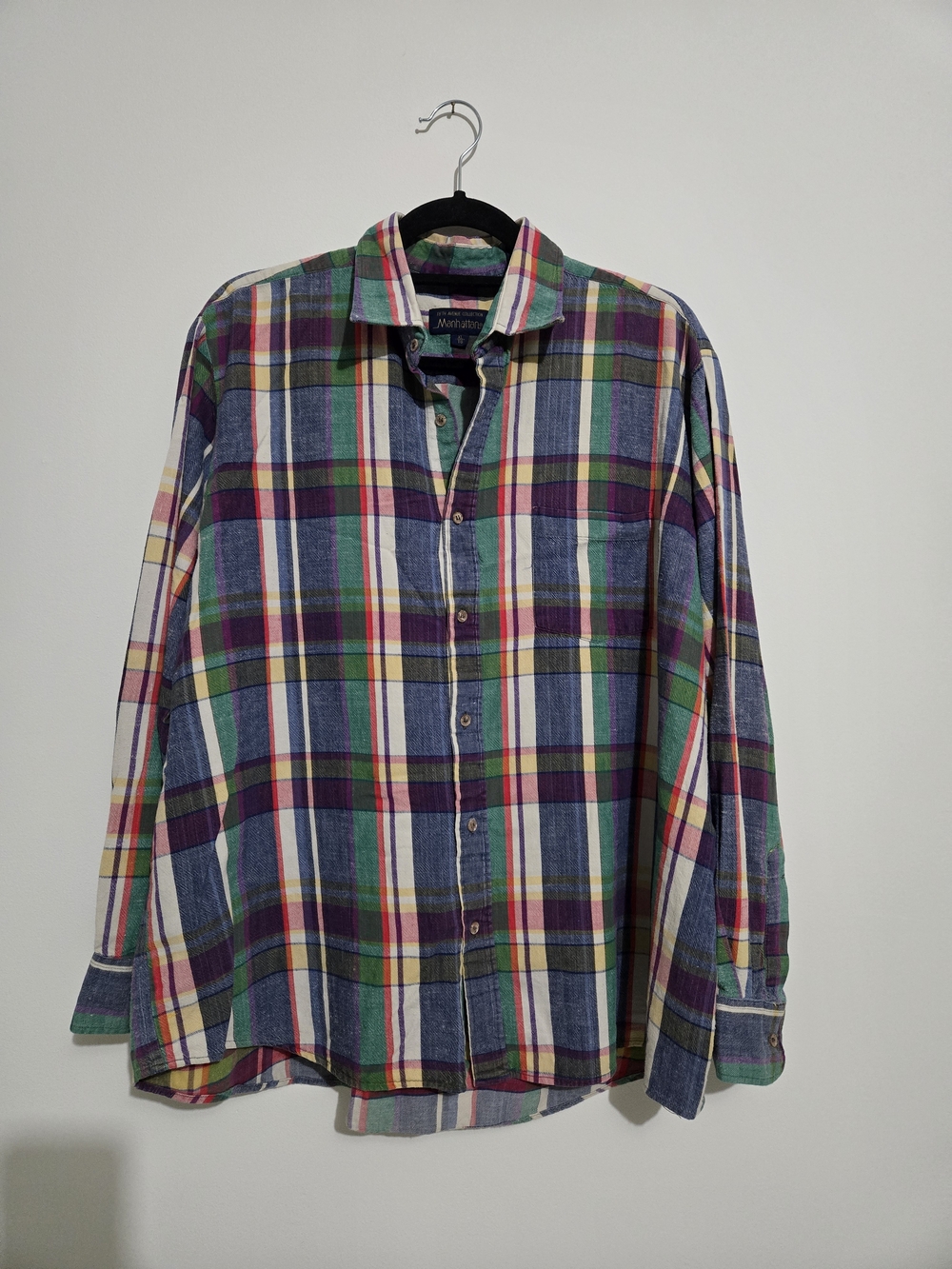 Multicolor Plaid Button-Up Shirt